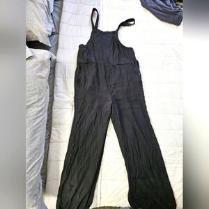 Lou & Grey Black Sleeveless Overalls Size XS